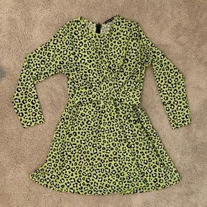Boohoo skater leopard print dress